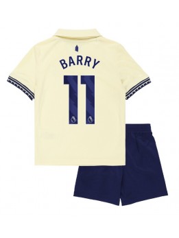 Everton Thierno Barry #11 Replika Borta Kläder Barn 2025-26 Kortärmad (+ byxor)
